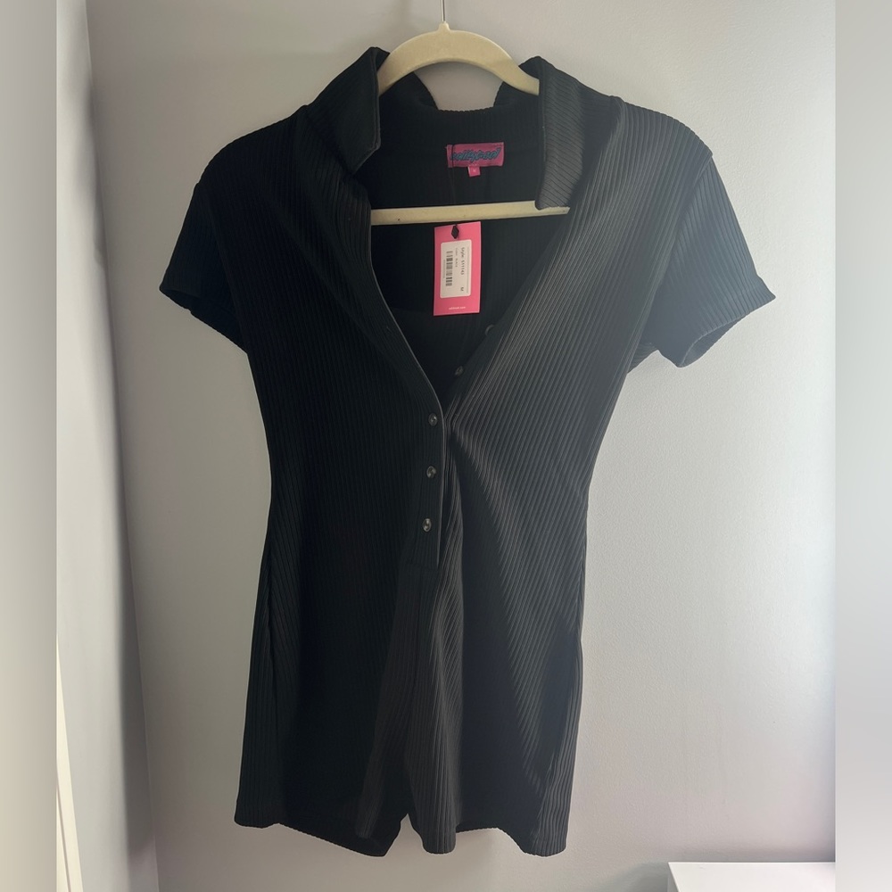 edikted "lucia ribbed romper"
